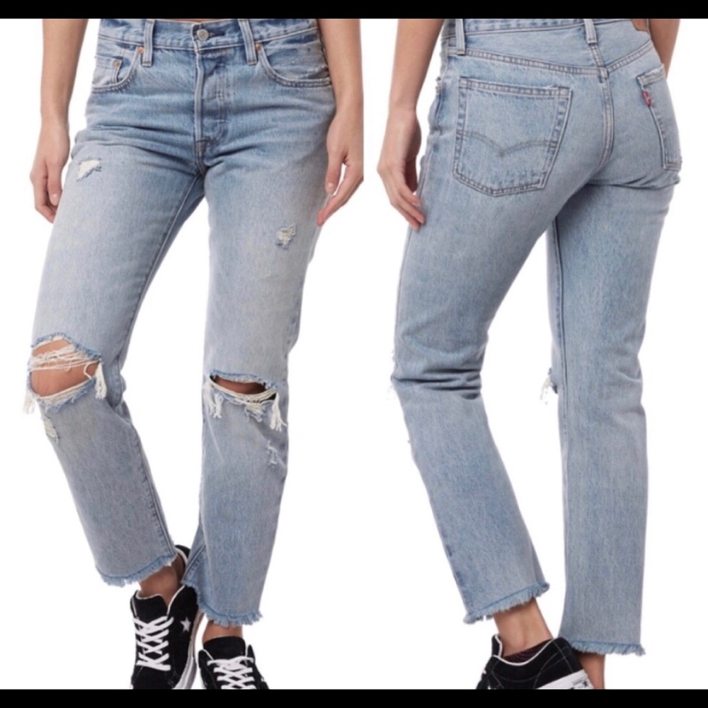 Levi’s original 501 cropped skinny Crazy Cool
